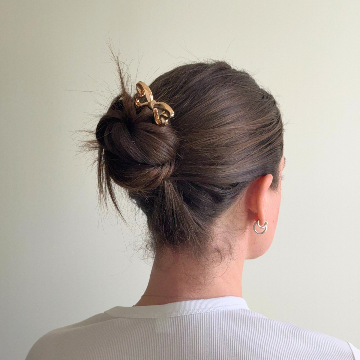 Decorative Bow Metal French Hair Pins