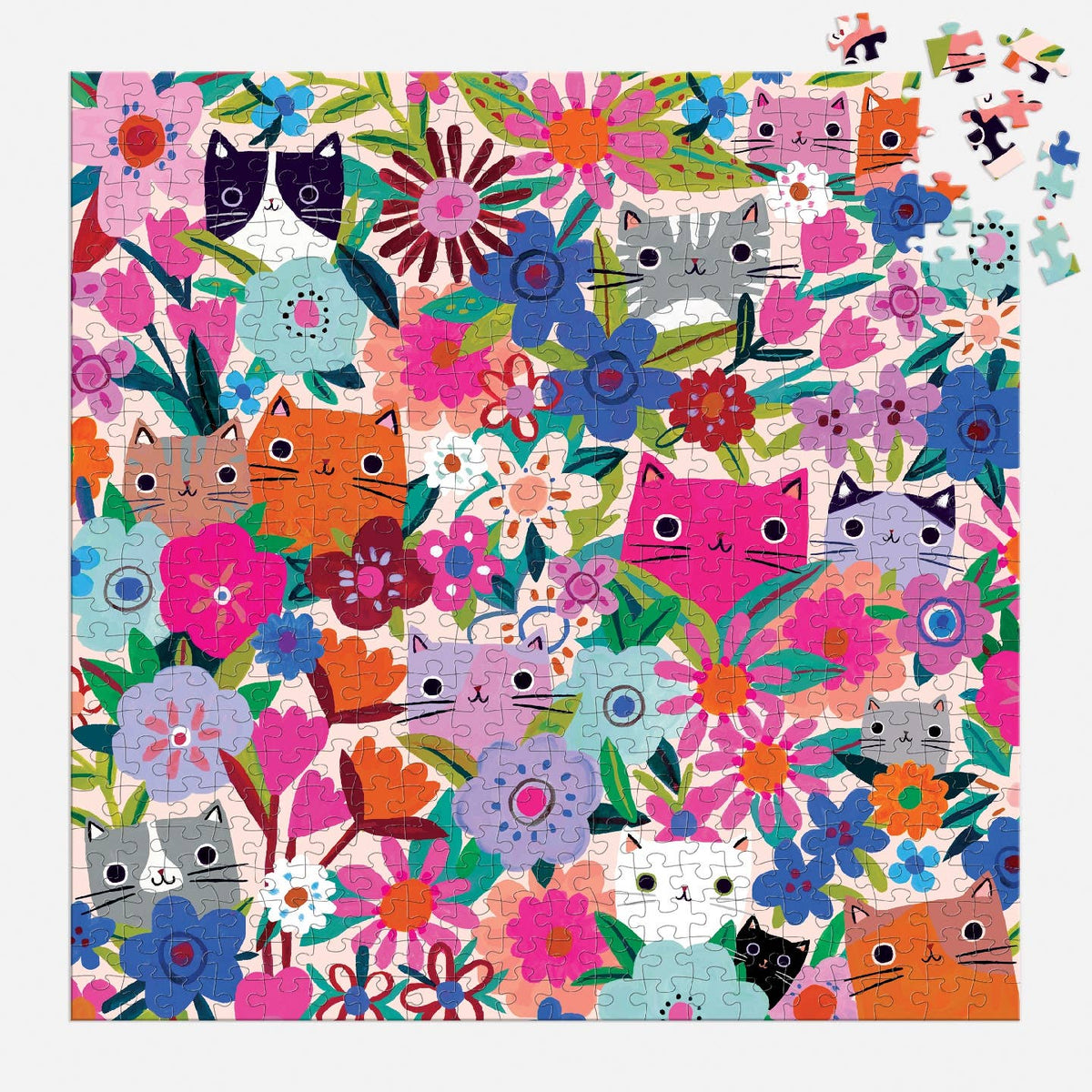 Blooming Cats 500 Piece Family Puzzle