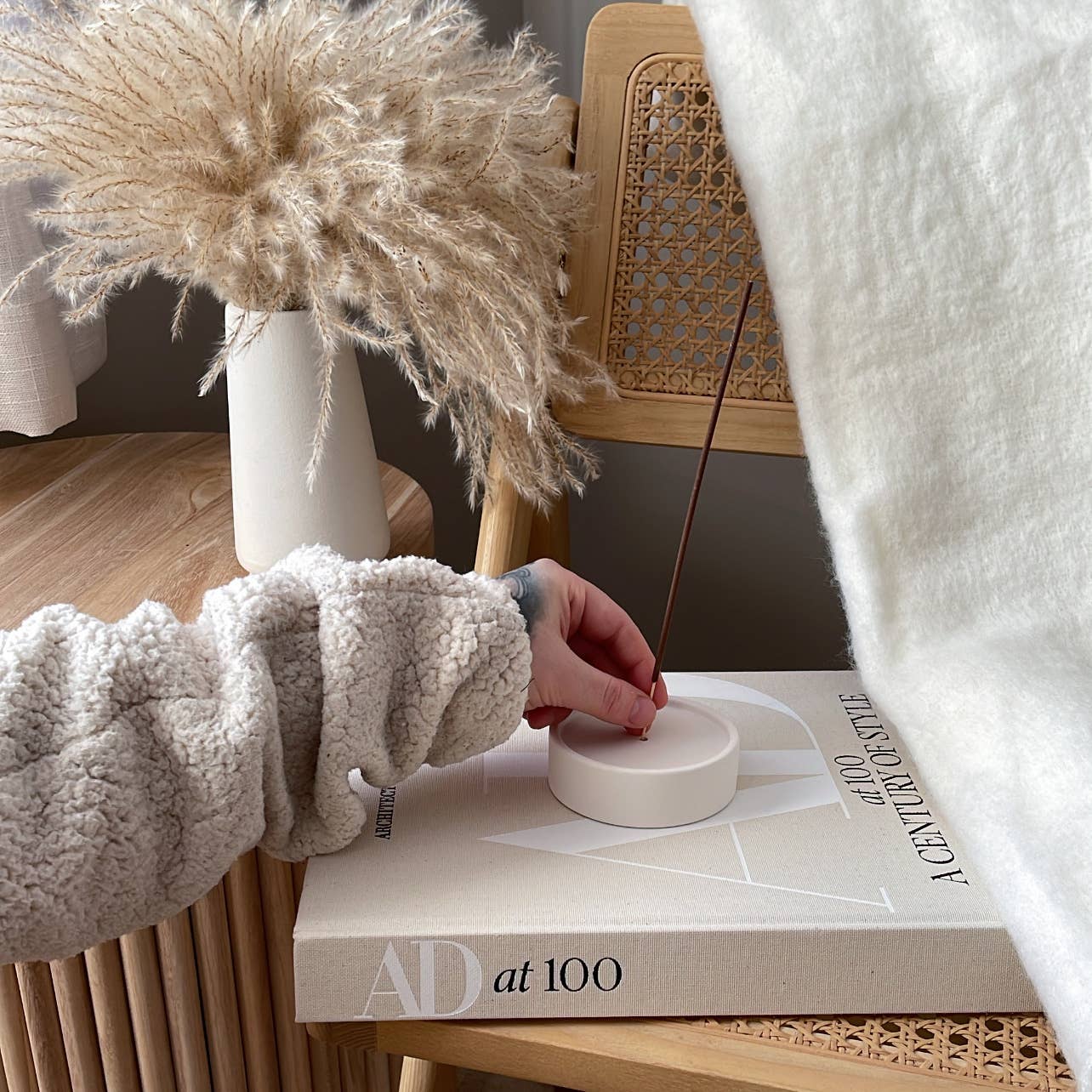 Round Incense Stick Holder