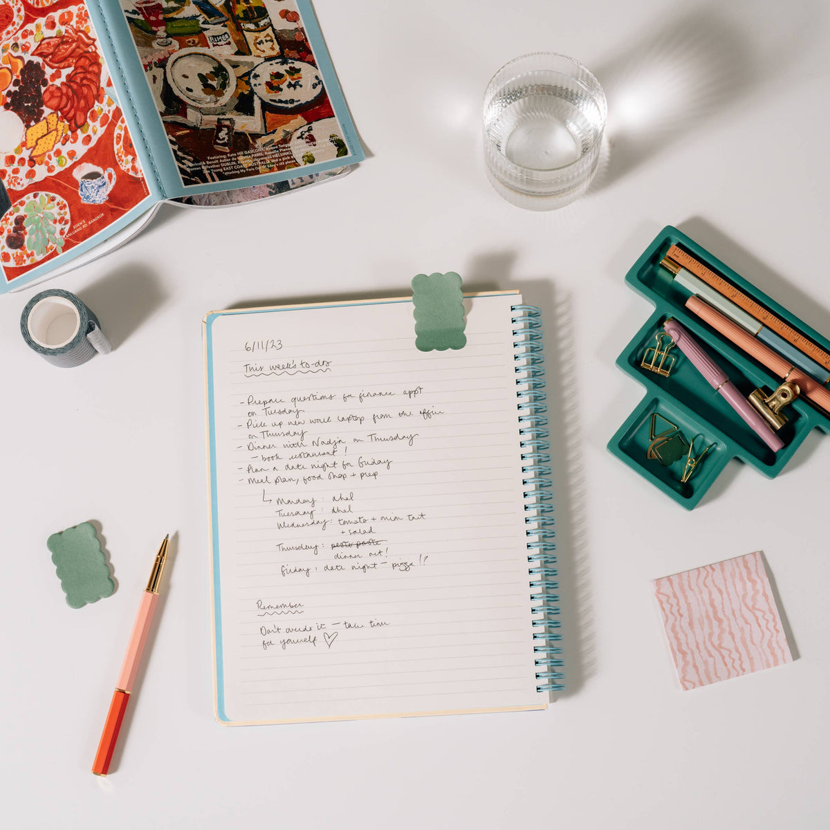 Leafy Bean Lined Notebook