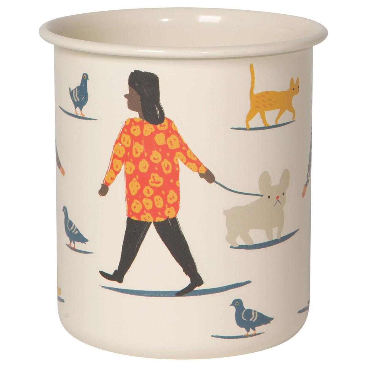 People Person Metal Pencil Cup, 3 x 4 inches