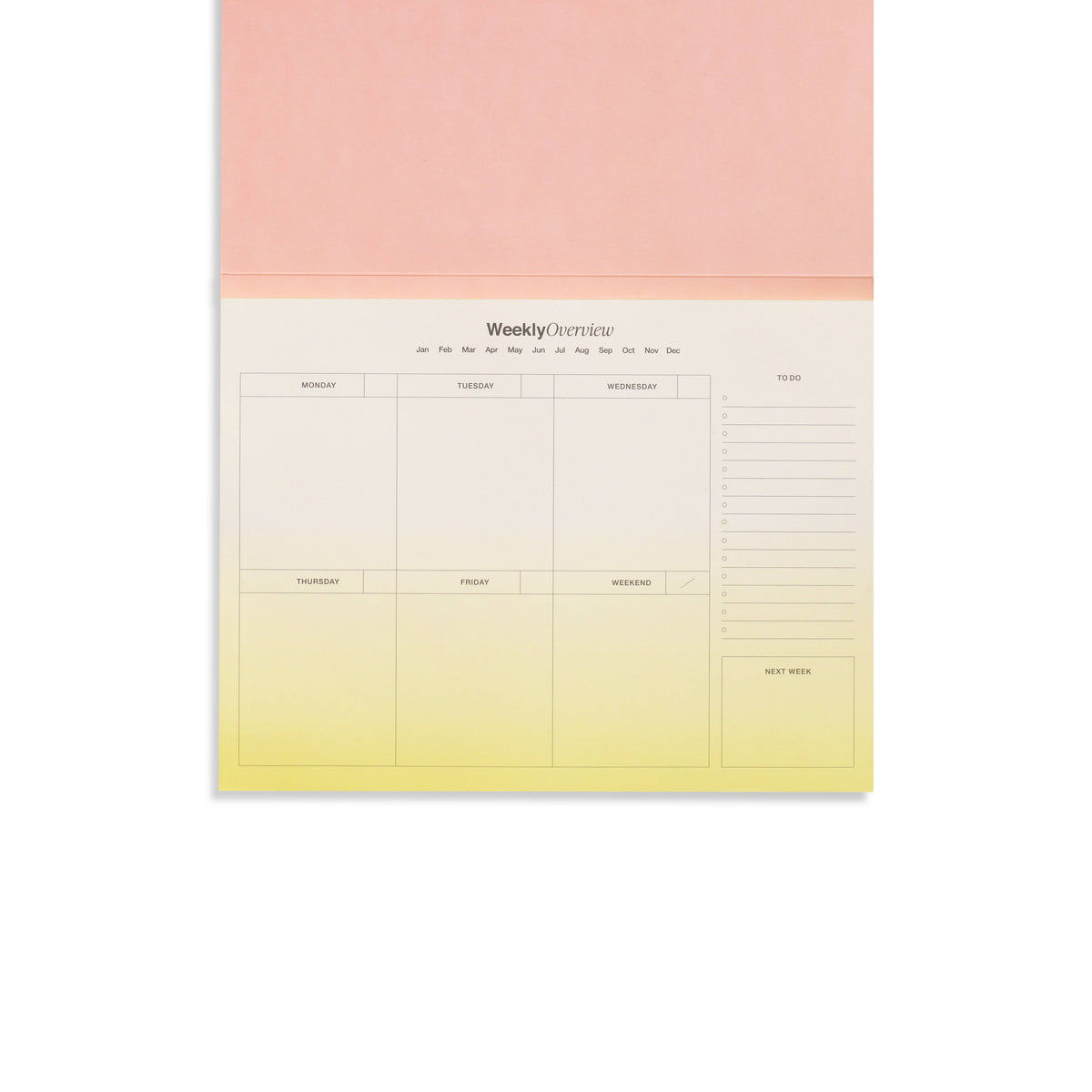 Fresh Growth Weekly Desk Planner