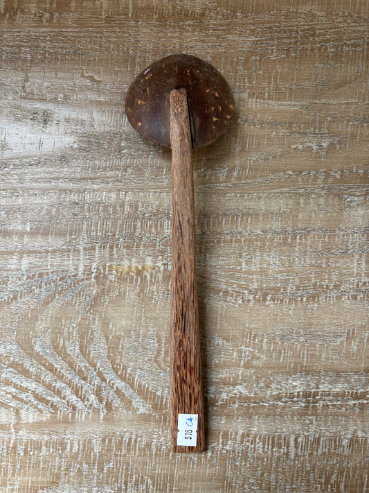 Handmade Coconut Shell Wooden Spoon (Large)