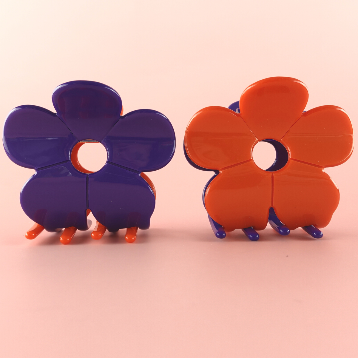 Hanami Cellulose Acetate Flower Hair Claw Clips