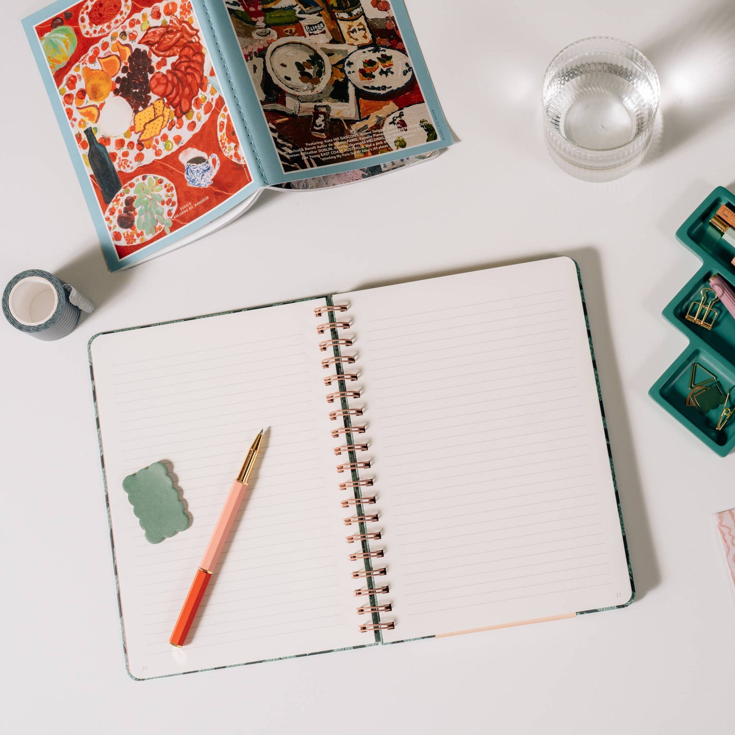 Leafy Bean Lined Notebook