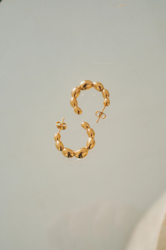 Bubble Hoop Studs