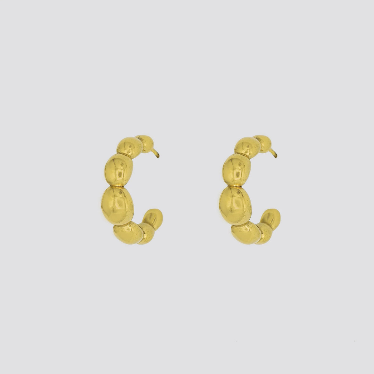 Bubble Hoop Studs