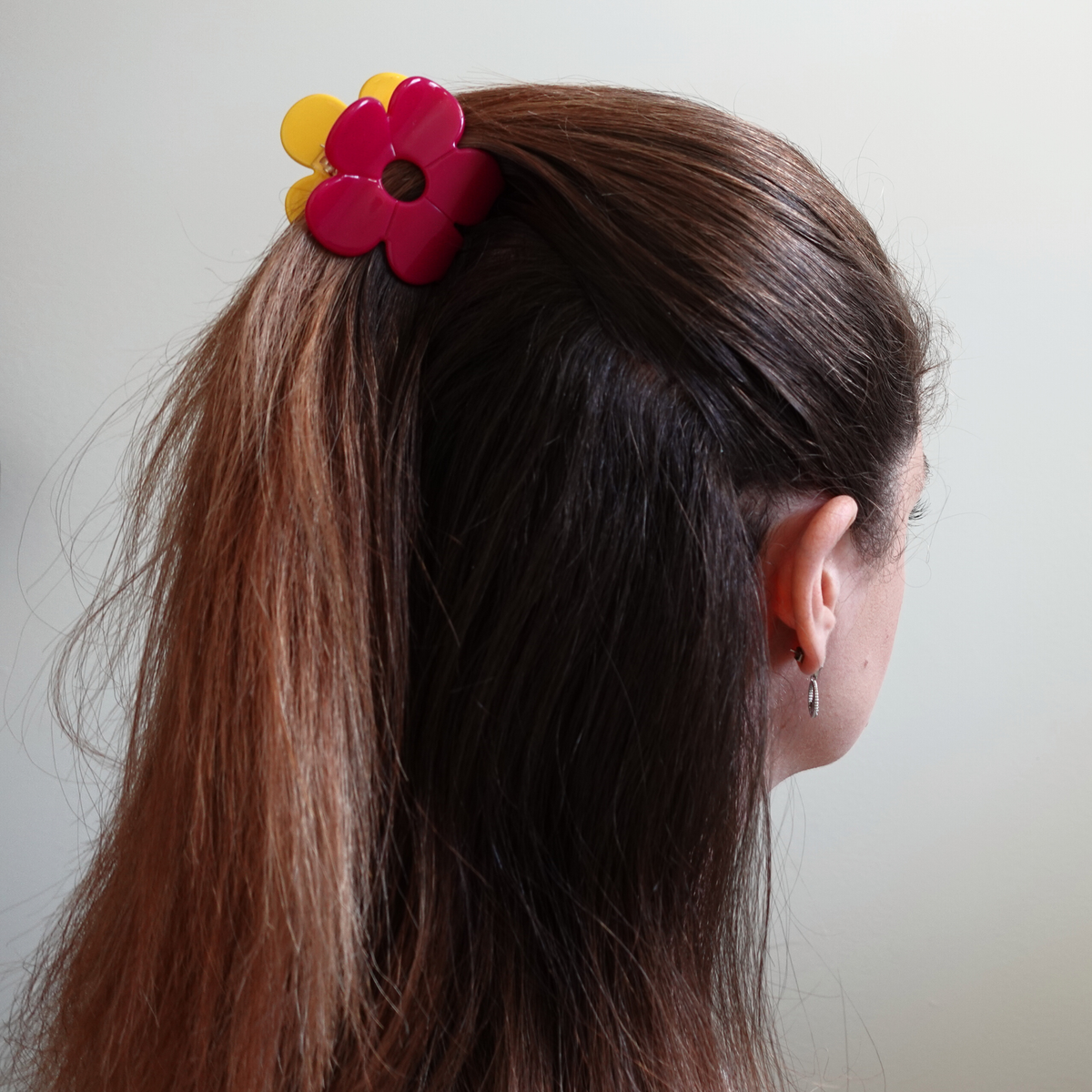 Hanami Cellulose Acetate Flower Hair Claw Clips