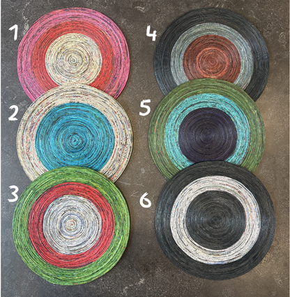 Recycled Newspaper Table Mat Large