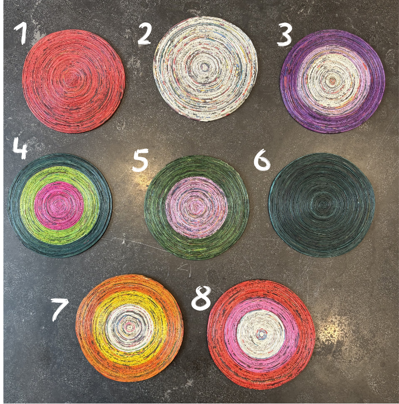 Recycled Newspaper Table Mat Small
