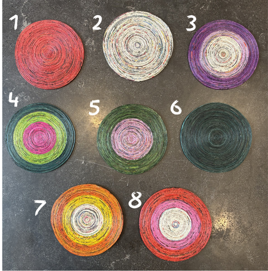 Recycled Newspaper Table Mat Small