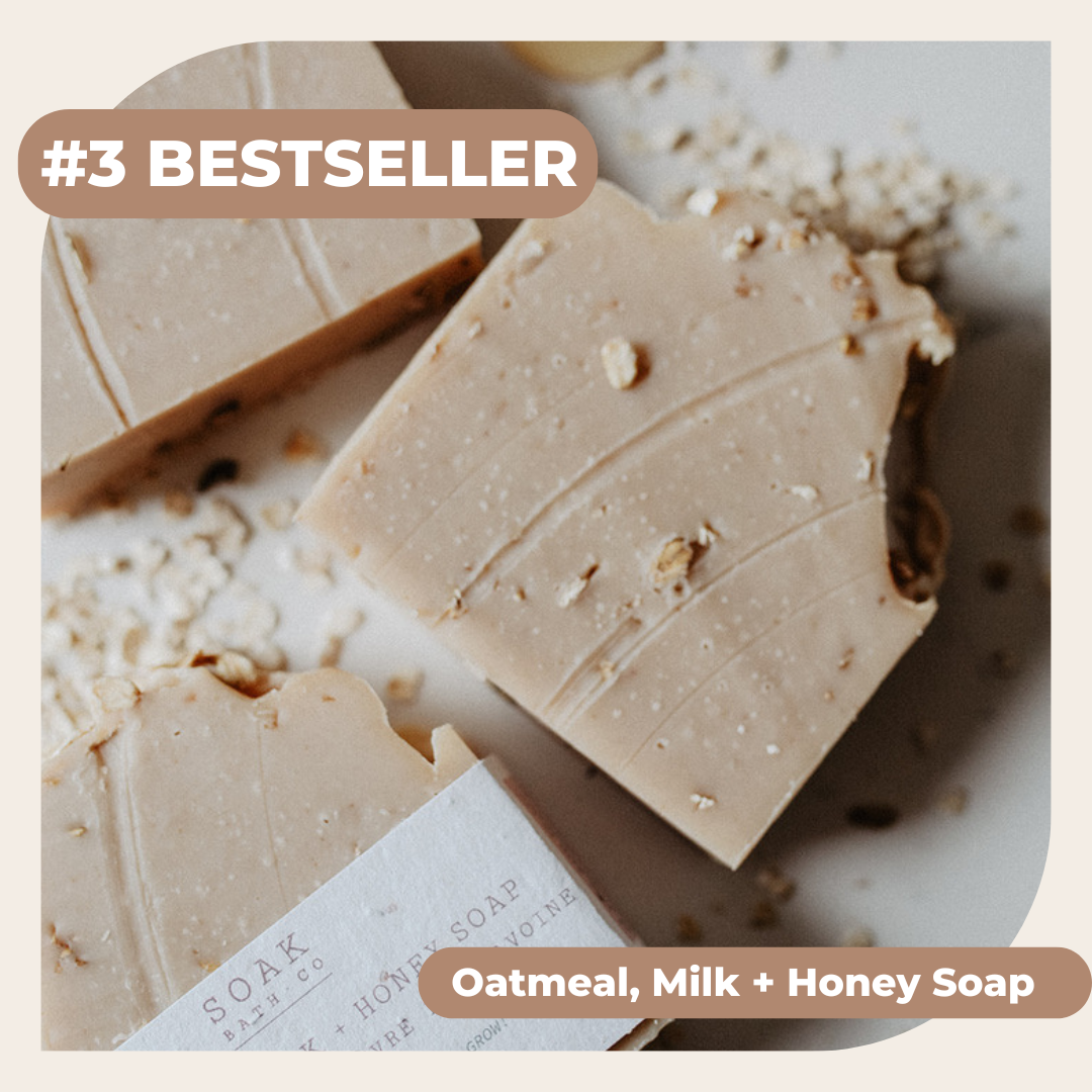 Oatmeal, Milk and Honey Soap Bar - #3 Bestseller
