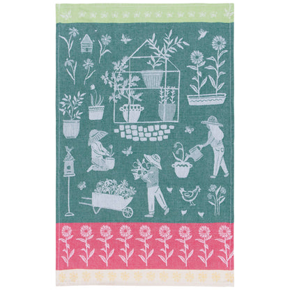 Green Thumb Jacquard Dishtowel
