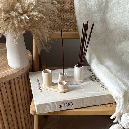 Round Incense Stick Holder Set