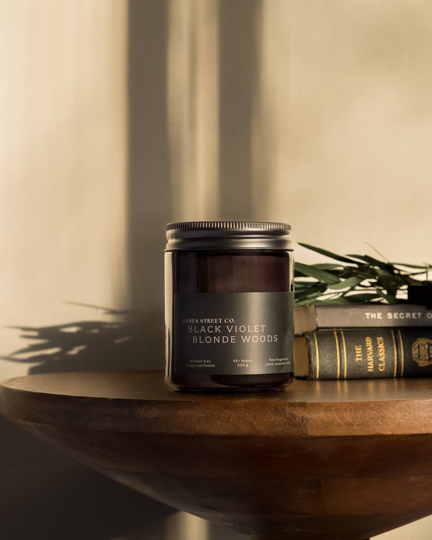 Black Violet + Blonde Woods - Coconut Wax 8oz Candle | Captivating Spice Floral Leather