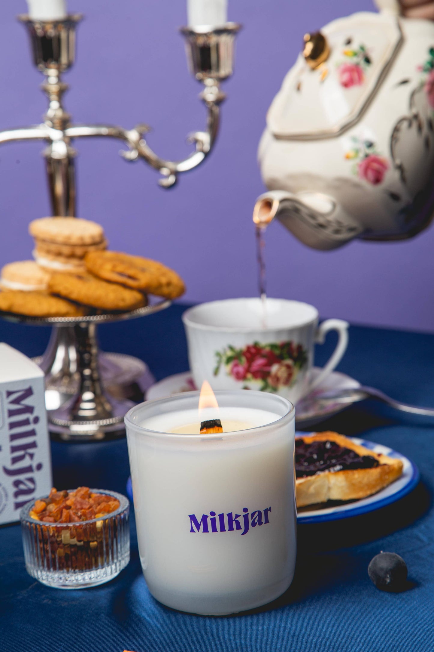 Blueberry Tea - Blueberry, Amber, Vanilla Coconut Soy Candle