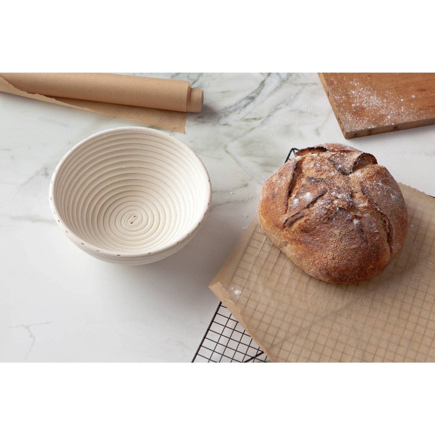 Danica Brands - Banneton Bread Proofing Basket Round 9 Inch