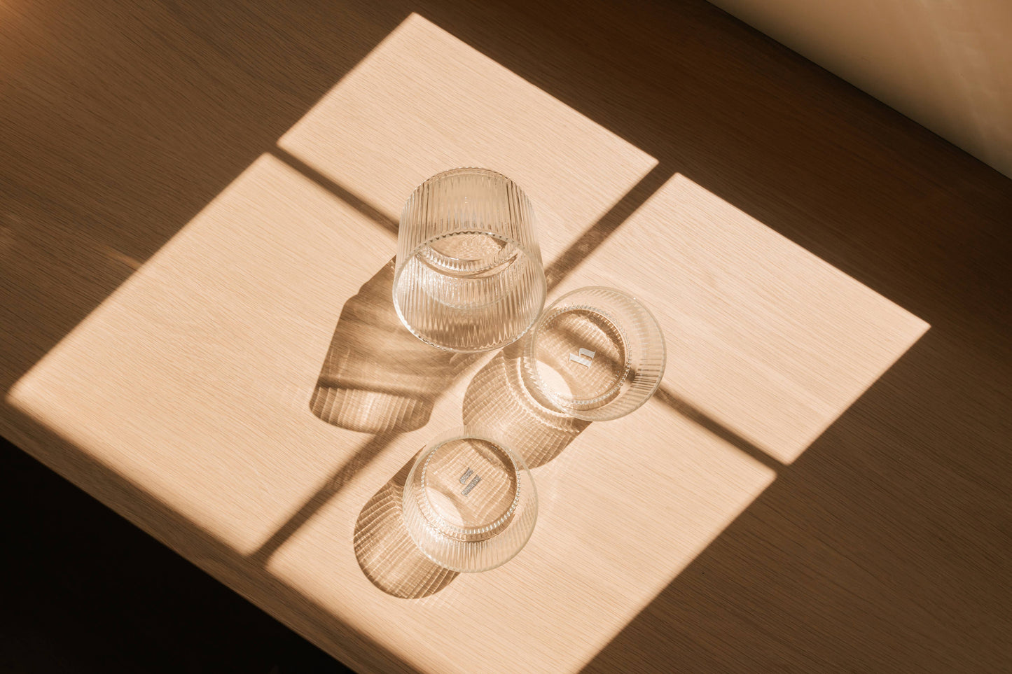 Short Ridged Glassware (set of 4)