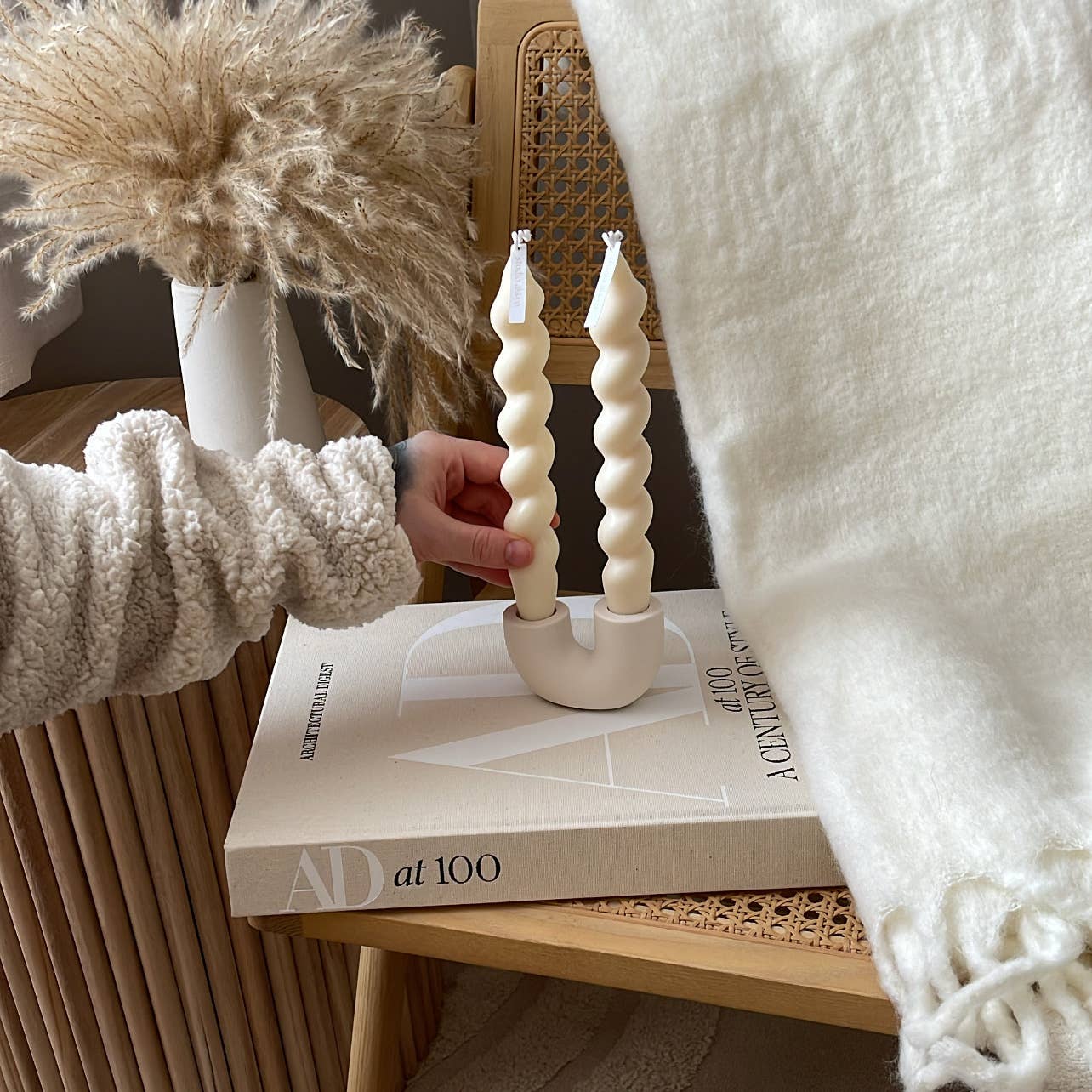 Double Taper Rising Candle Holder