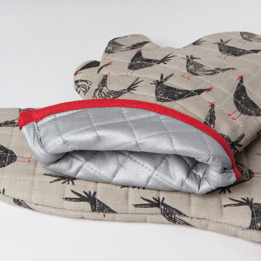 Chicken Scratch Oven Mitt