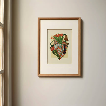 Spring Market Essentials Art Print