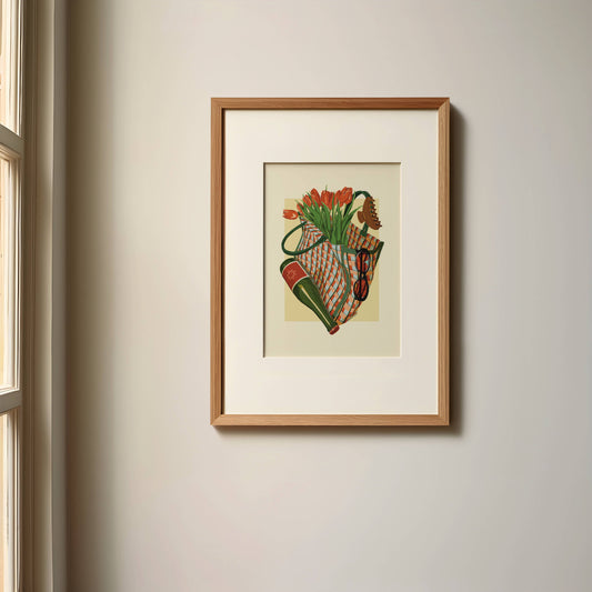 Spring Market Essentials Art Print