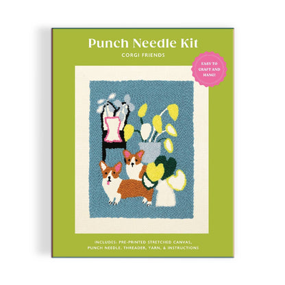 Corgi Friends Punch Needle Kit