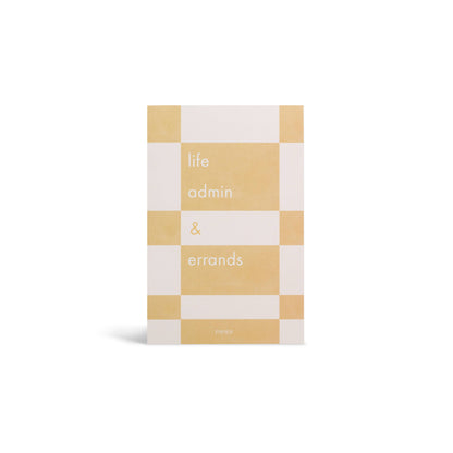 Life Admin Weekly Productivity List Pad