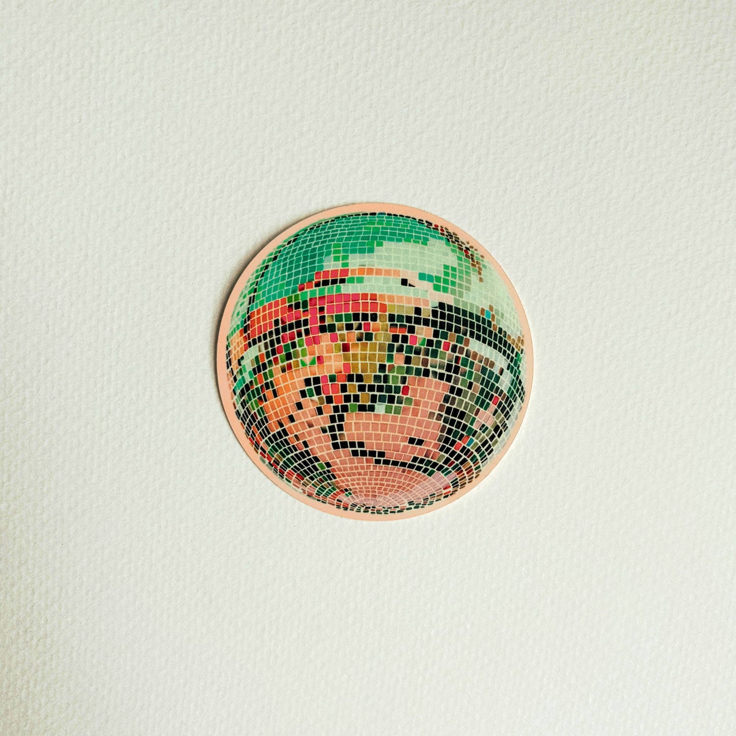 Retro Disco Mirrorball Sticker