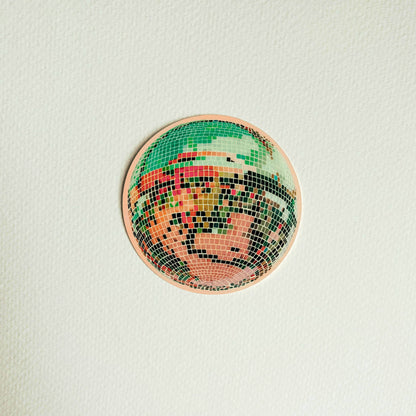 Retro Disco Mirrorball Sticker