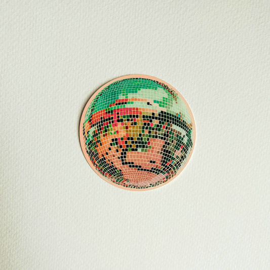 Retro Disco Mirrorball Sticker