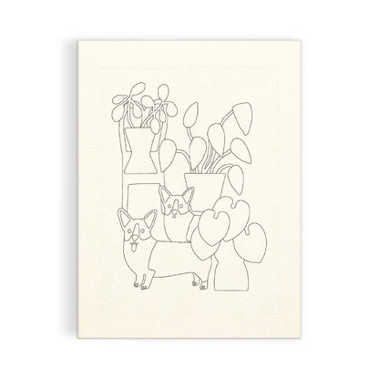 Corgi Friends Punch Needle Kit