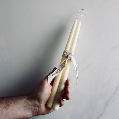 Ivory Taper Candles - Set of Two