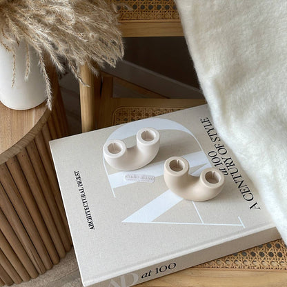 Double Taper Rising Candle Holder
