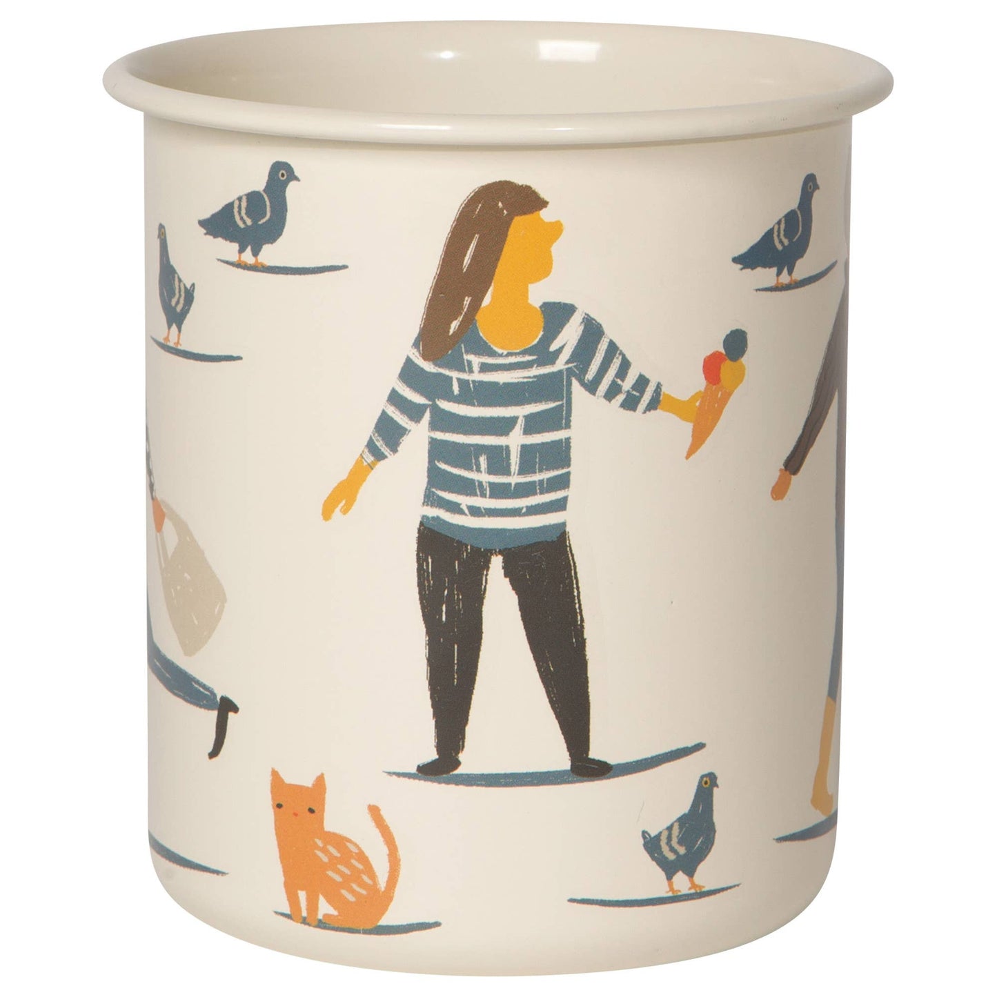 People Person Metal Pencil Cup, 3 x 4 inches