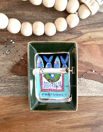 Sardines Porcelain Trinket Dish
