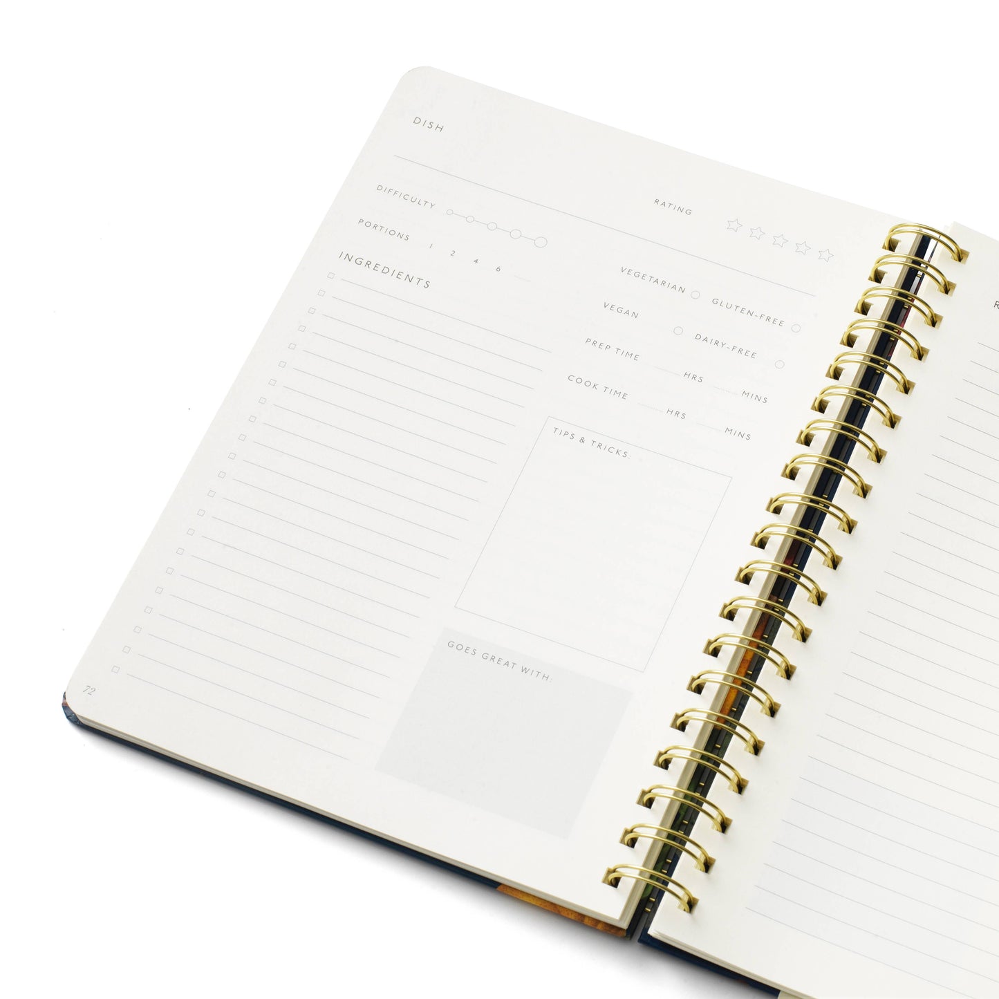 Botanical Guided Recipe Journal