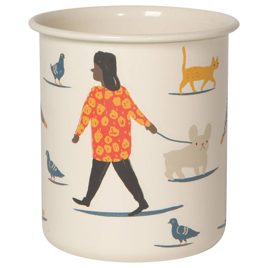 People Person Metal Pencil Cup, 3 x 4 inches