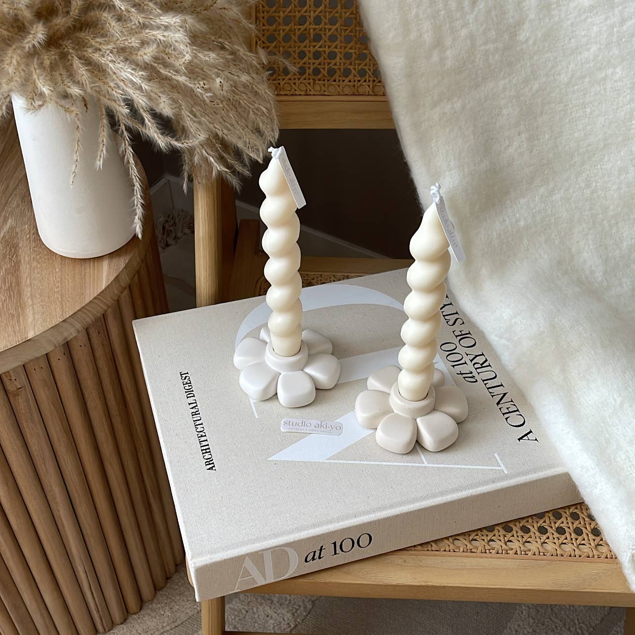 Flower Taper Candle Holder