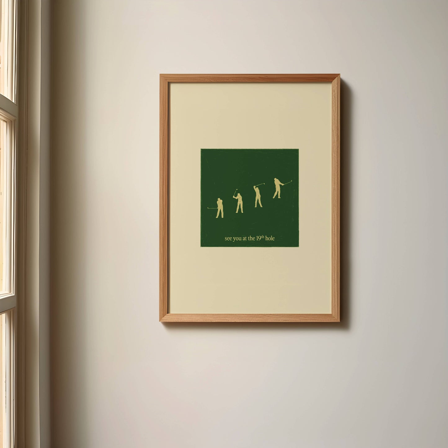 19th Hole Golf Art Print