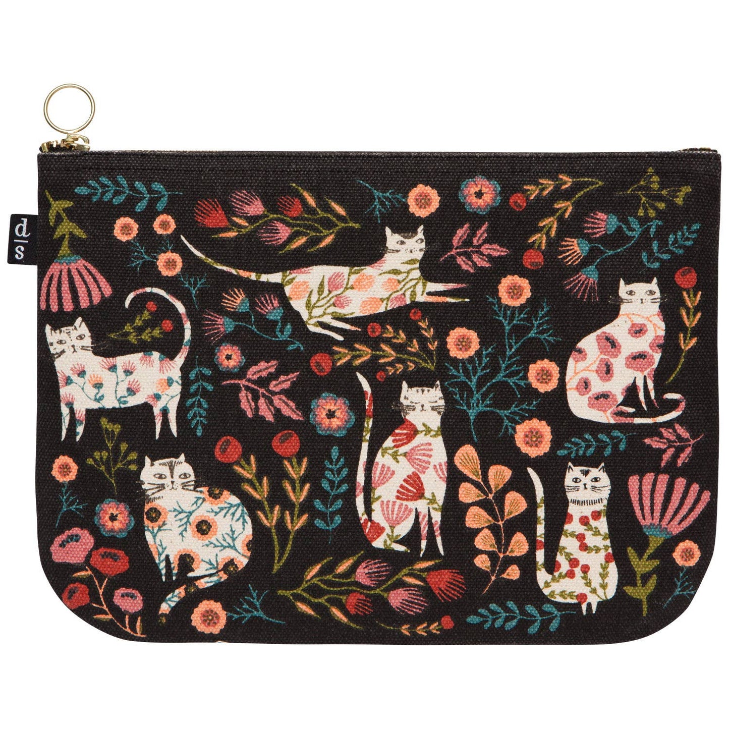 Danica Brands - Catbloom Large Zipper Pouch