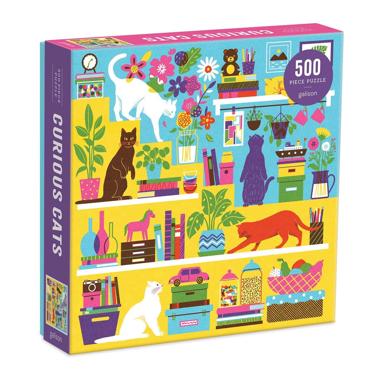 Curious Cats 500 Piece Family Puzzle