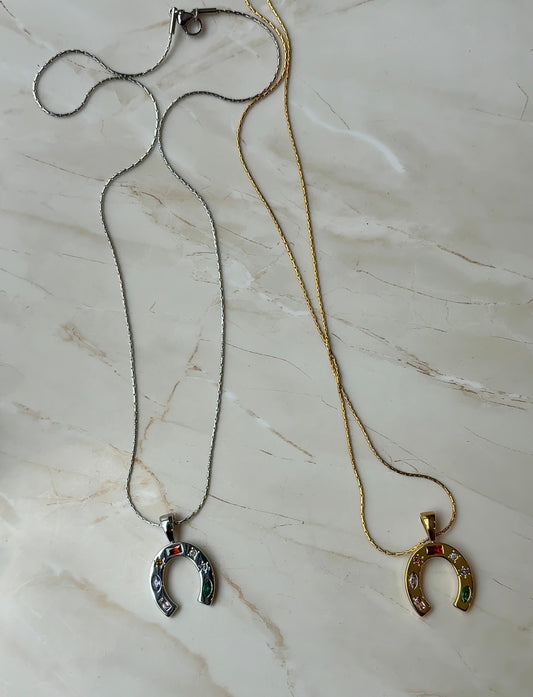 Just Your Luck Horseshoe Necklace
