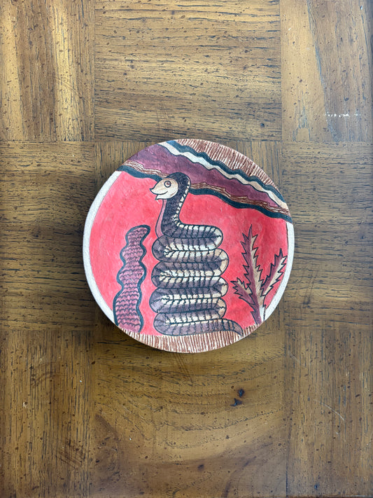 Terracotta Design Round - Snake