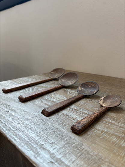 Handmade Coconut Shell Wooden Spoon (Mini)