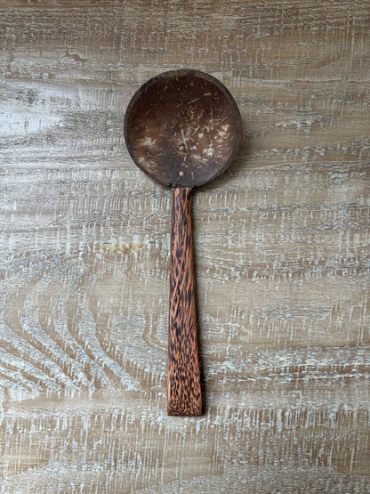 Handmade Coconut Shell Wooden Spoon (Medium)