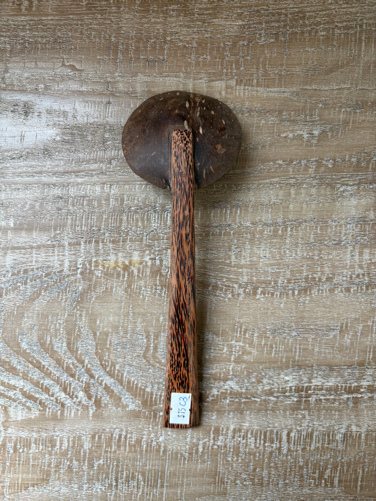 Handmade Coconut Shell Wooden Spoon (Medium)