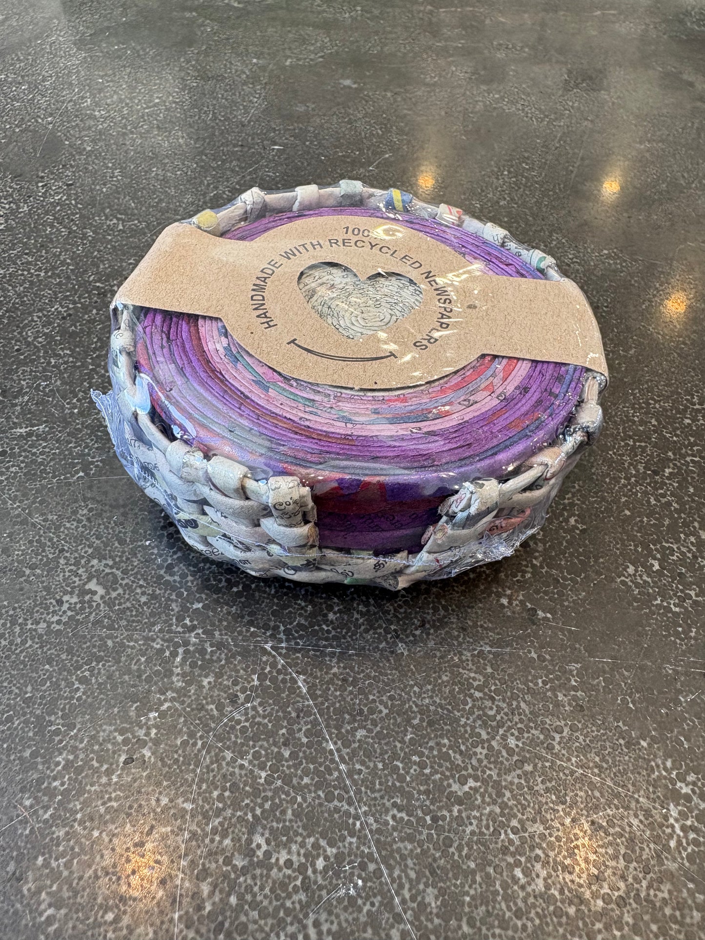 Recycled Newspaper Coaster Set