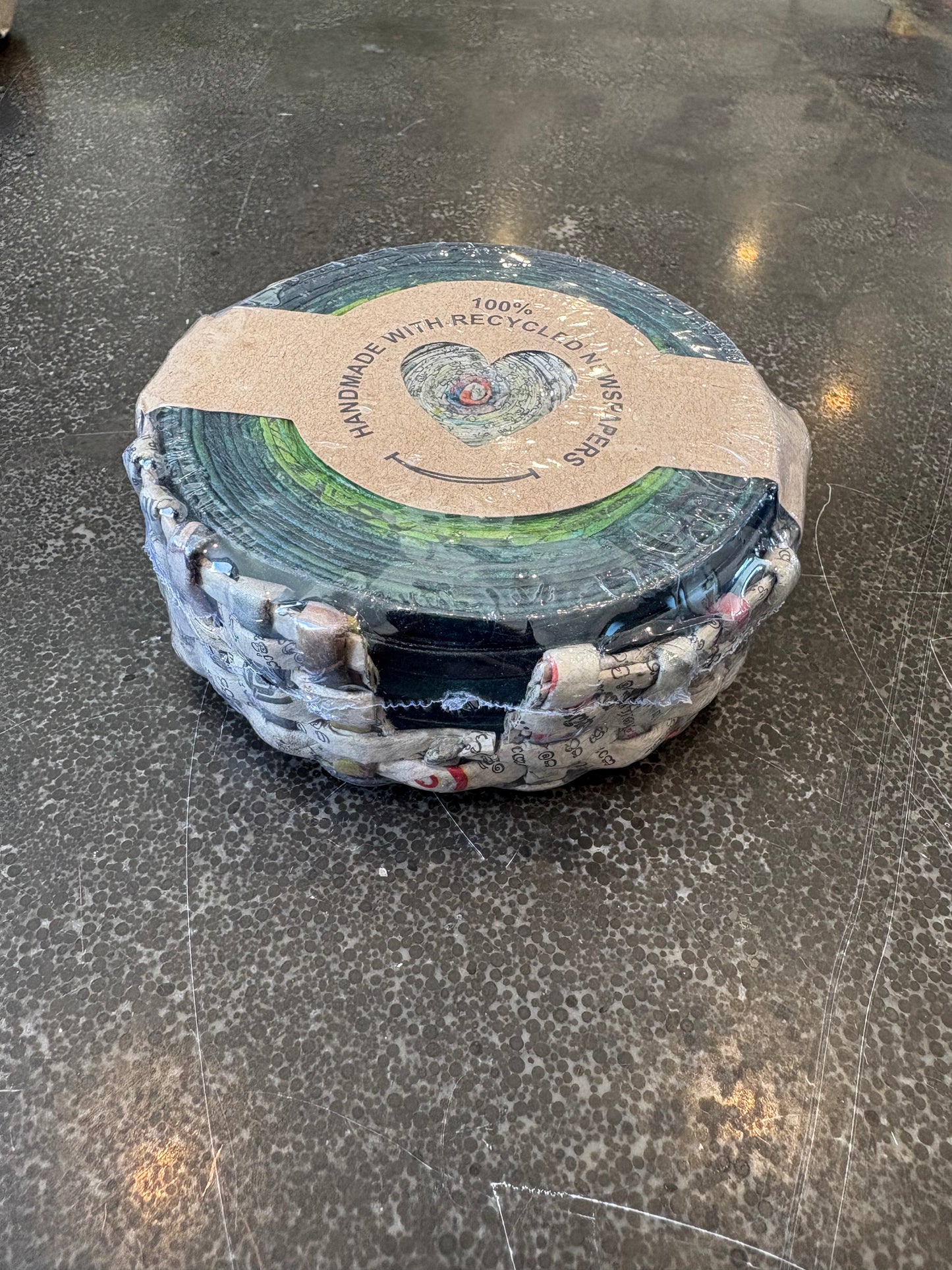 Recycled Newspaper Coaster Set