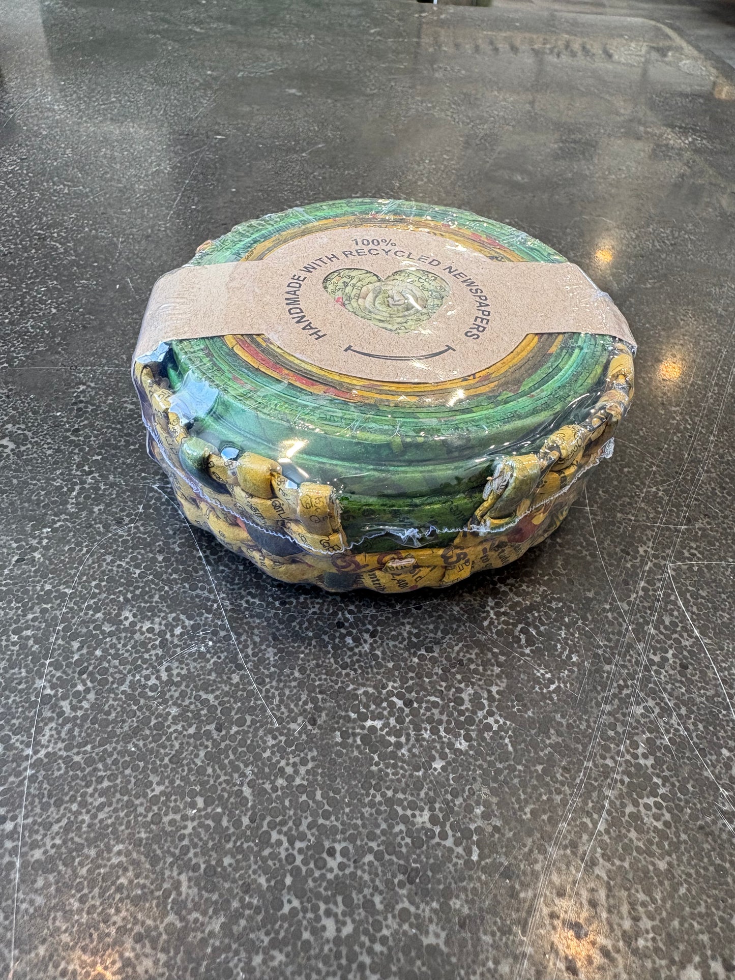 Recycled Newspaper Coaster Set